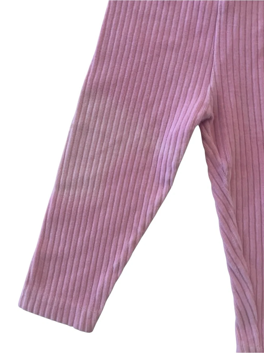Vintage 90s Pink Velour Baby Leggings